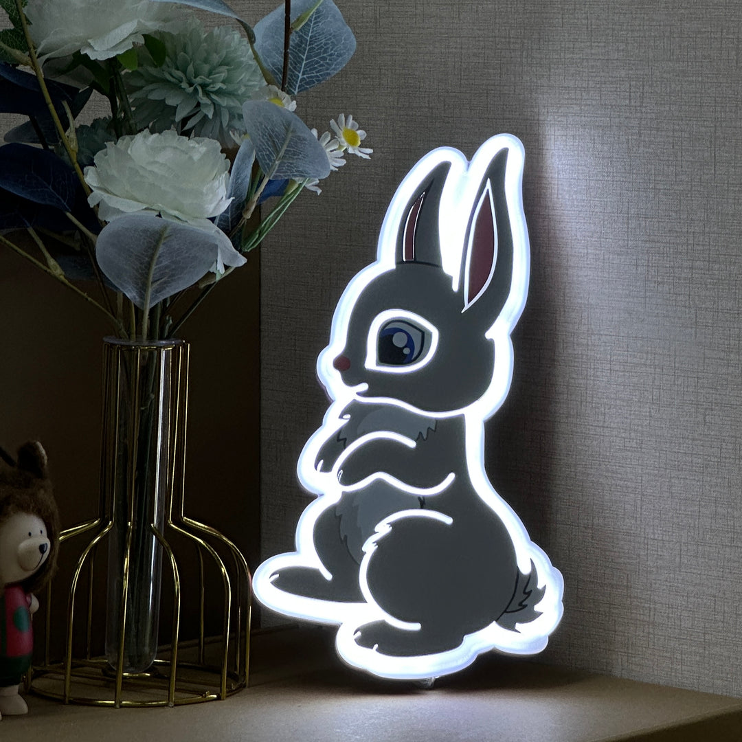 "Niedlicher Hase" Neon Like