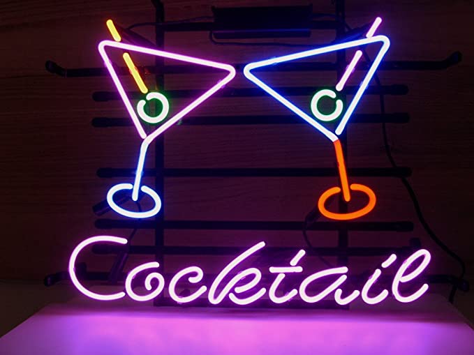 "Cocktails, Martini" Neonschrift