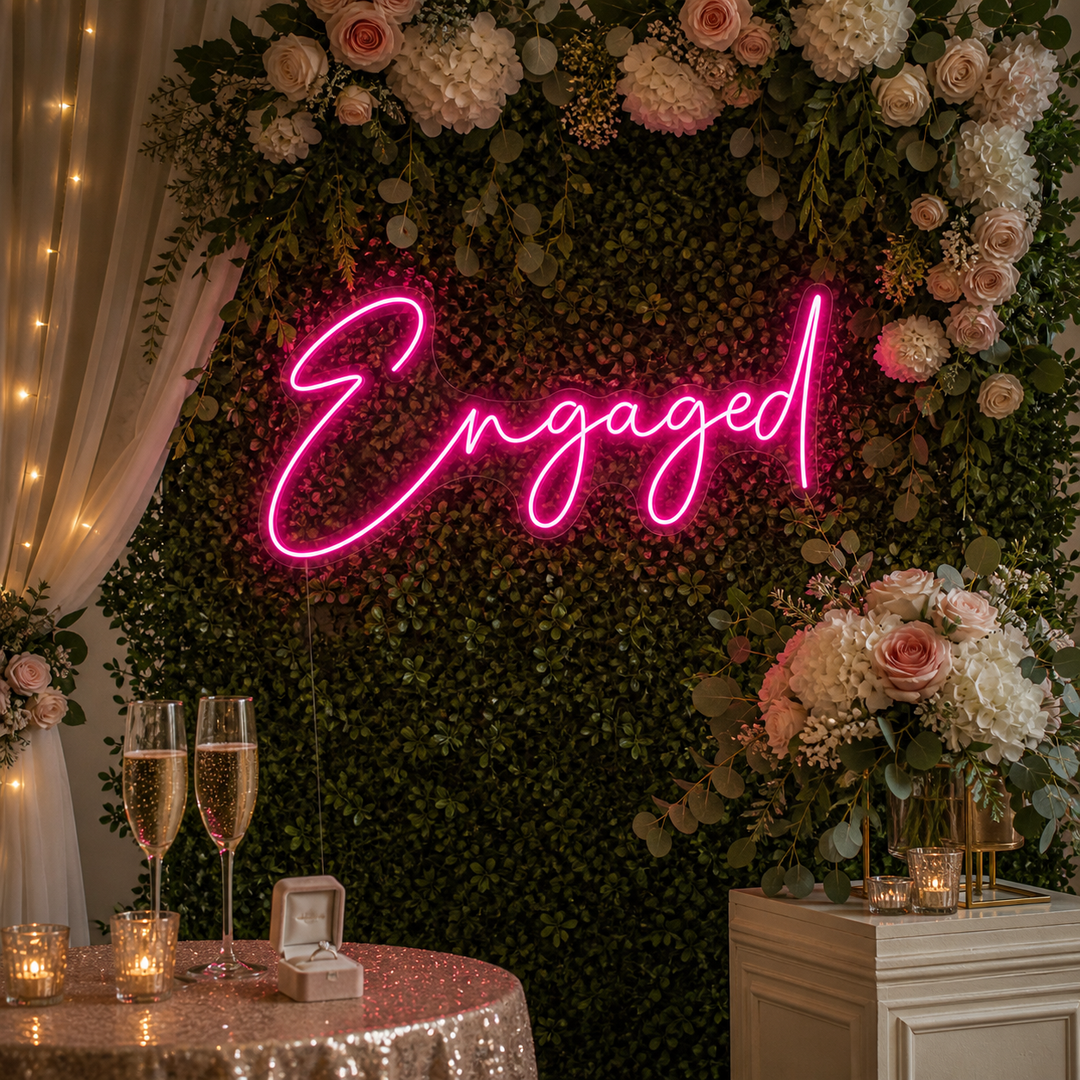 "Engaged" Neonschrift