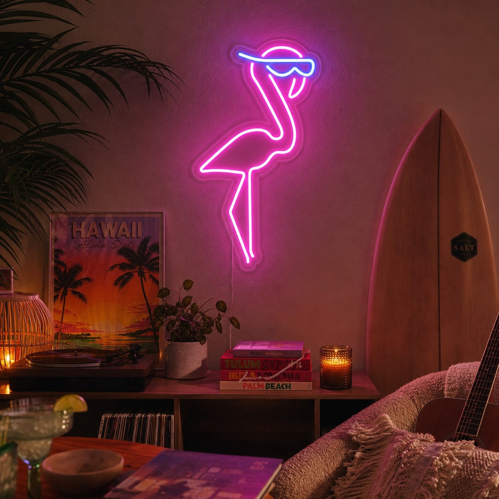 "Flamingo" Neonschrift