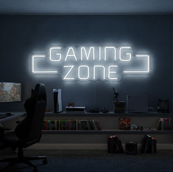 "Game Zone, Spiel Wandkunst" Neonschrift