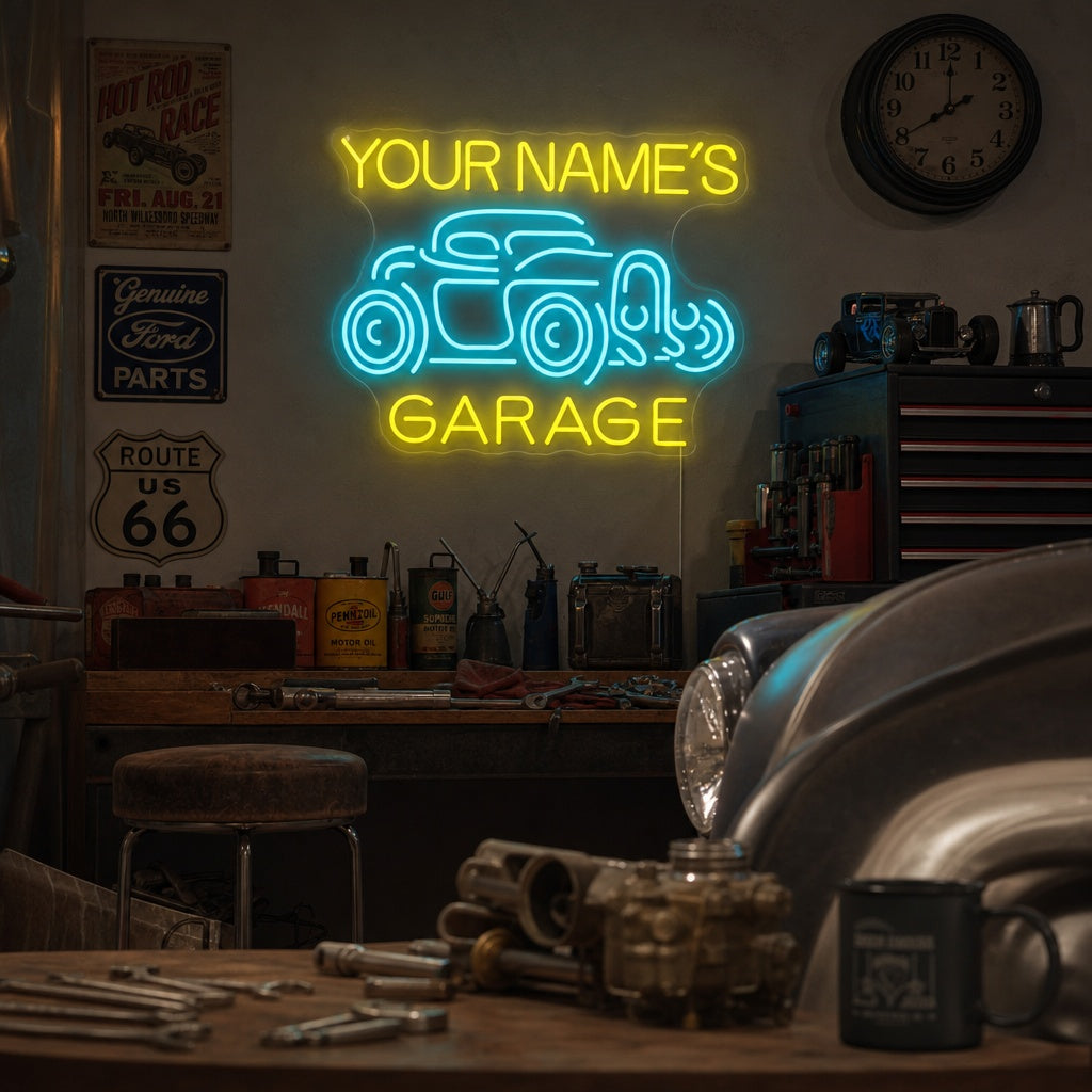 "Jack Garage" Neonschrift