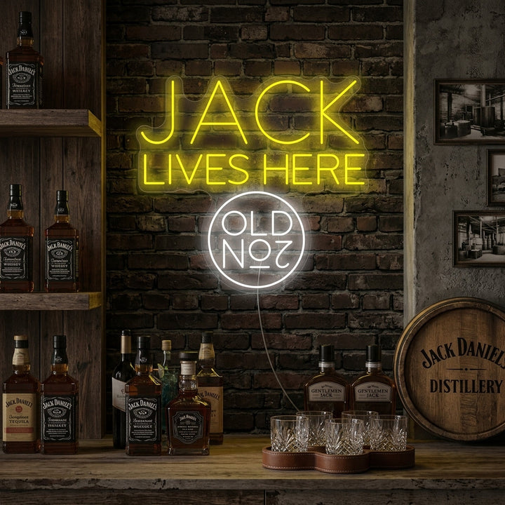 "Jack Lives Here No.7" Neonschild