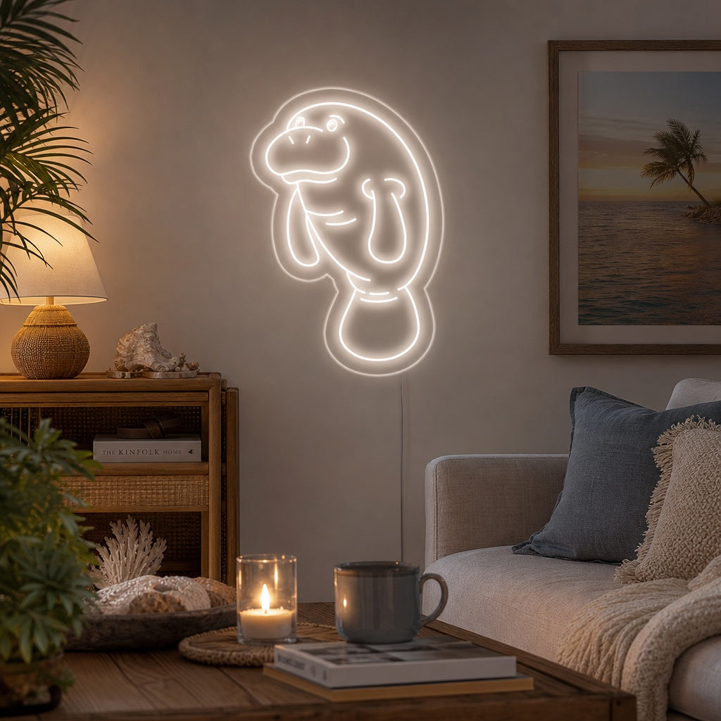 "Seekuh" Neonschrift