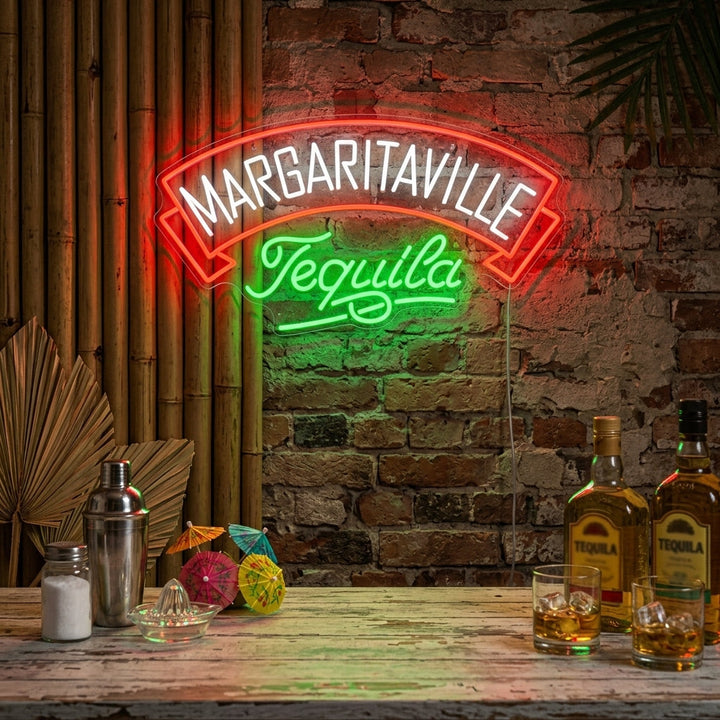 "Margaritaville Tequila" Neonschild