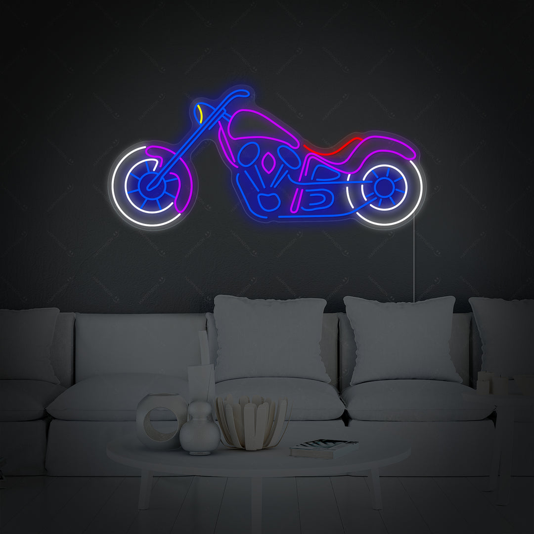 "Motorrad" Neonschrift