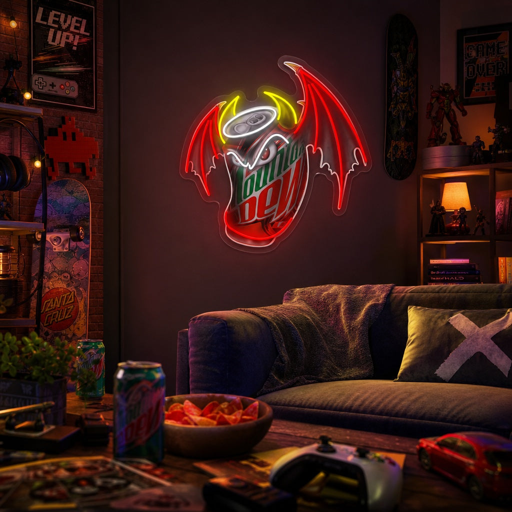 "Mountain Dew Wings" UV-bedruckt LED-Neonschild