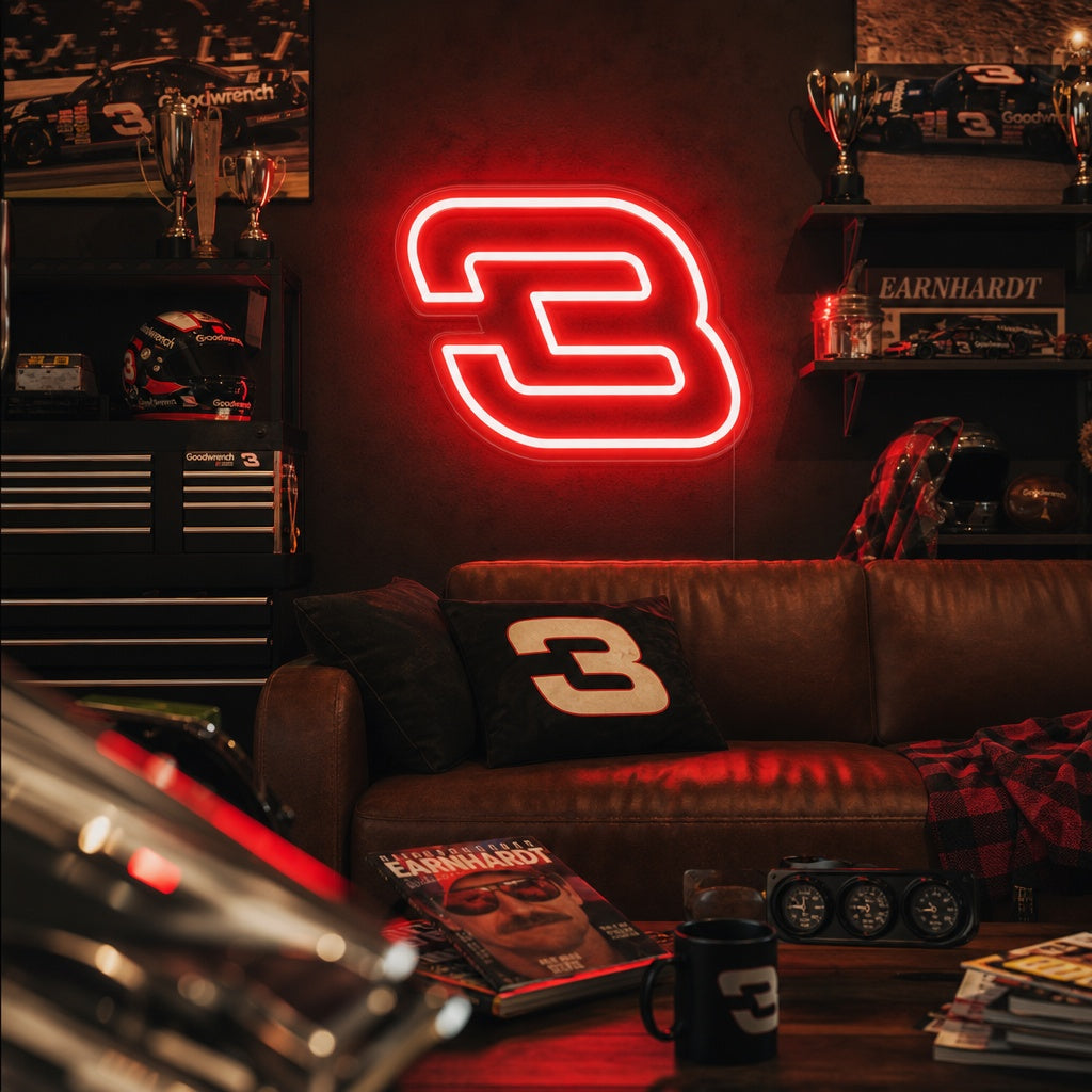 "3 Auto S" Neonschrift