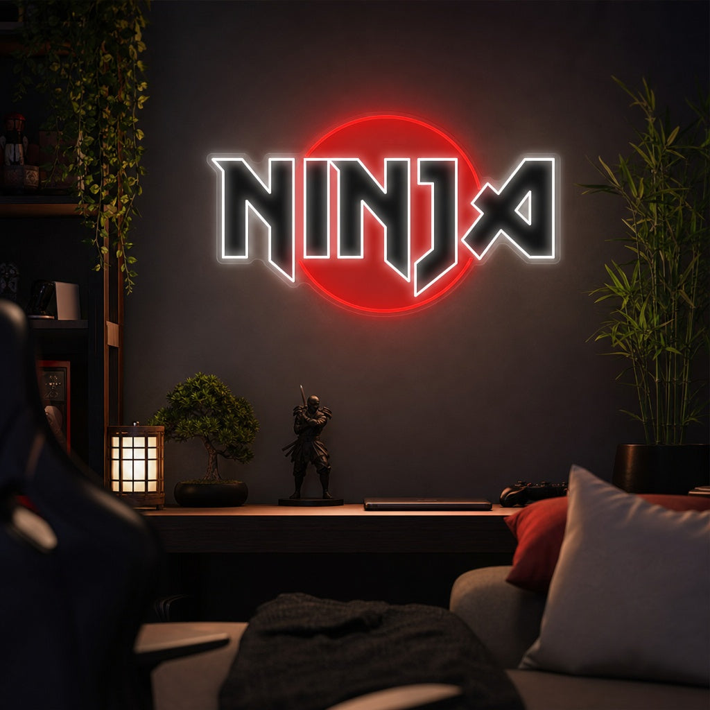 Ninja Neonschild, Japanisches Neonlicht