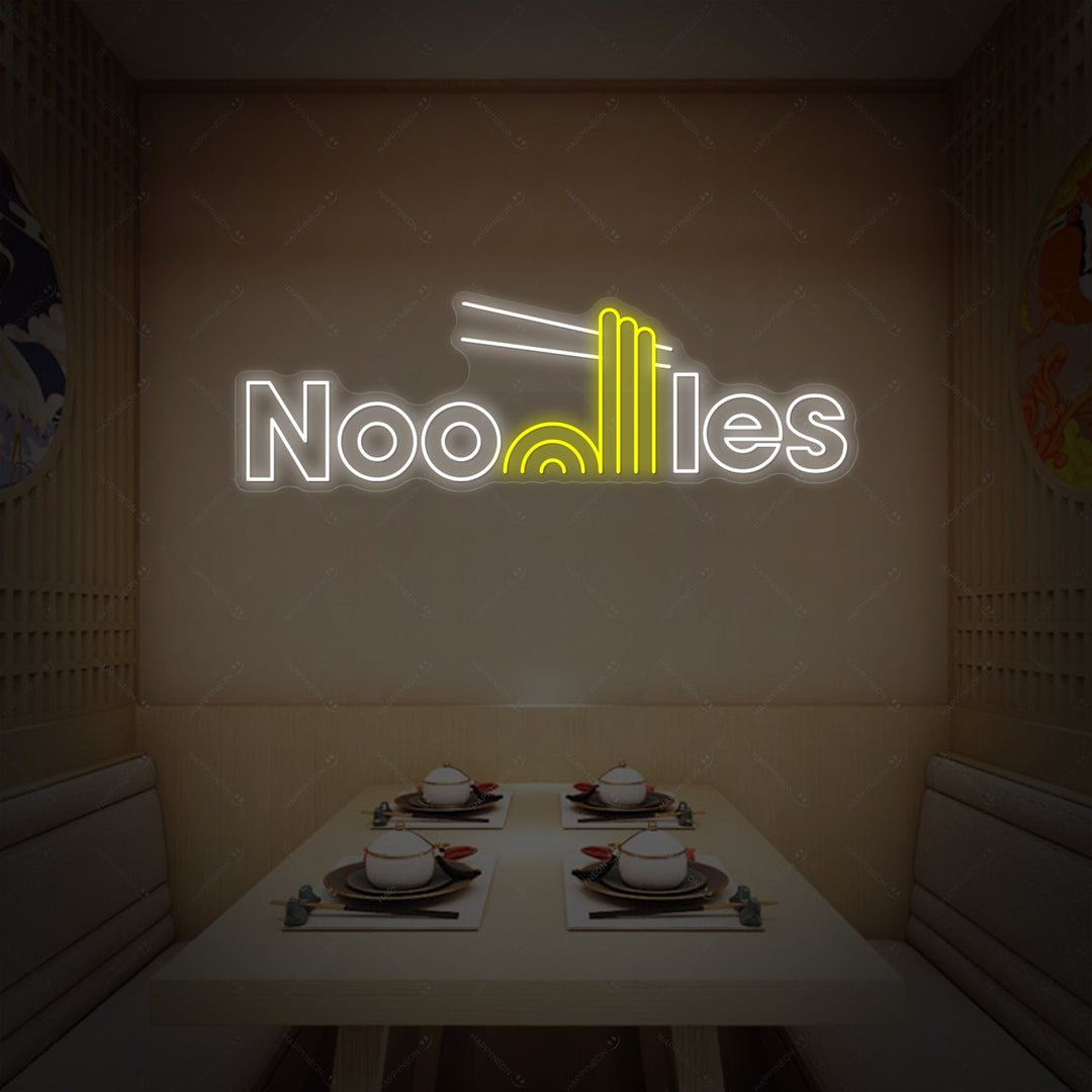 Noodles Neonschild, Japanische Restaurantdekoration