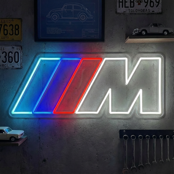 Garage Buchstabe Logo Stil Neonschild