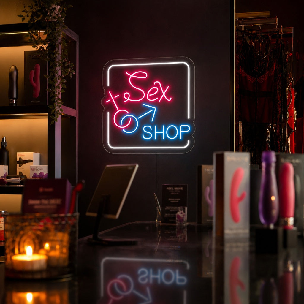 "Sex Shop" Neonschrift