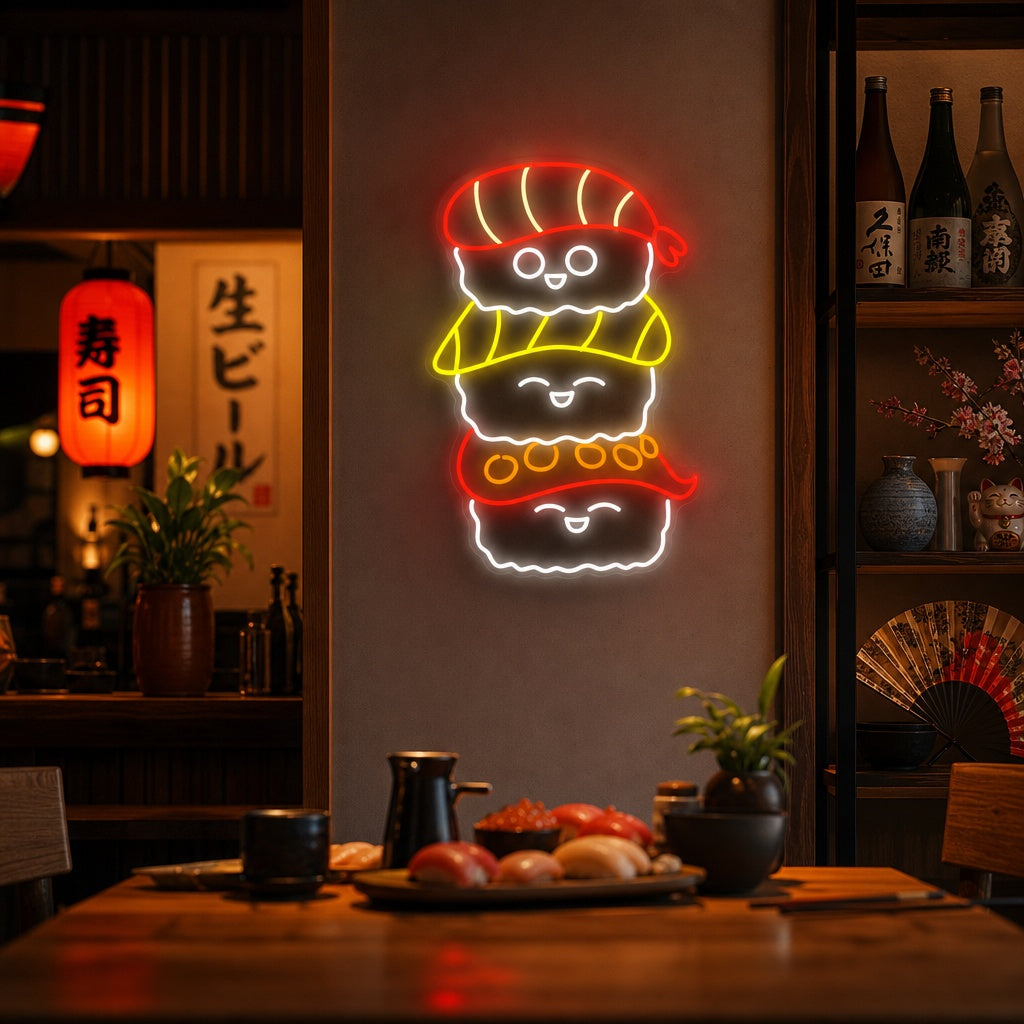 Sushi Neonschild, Japanische Restaurantdekoration