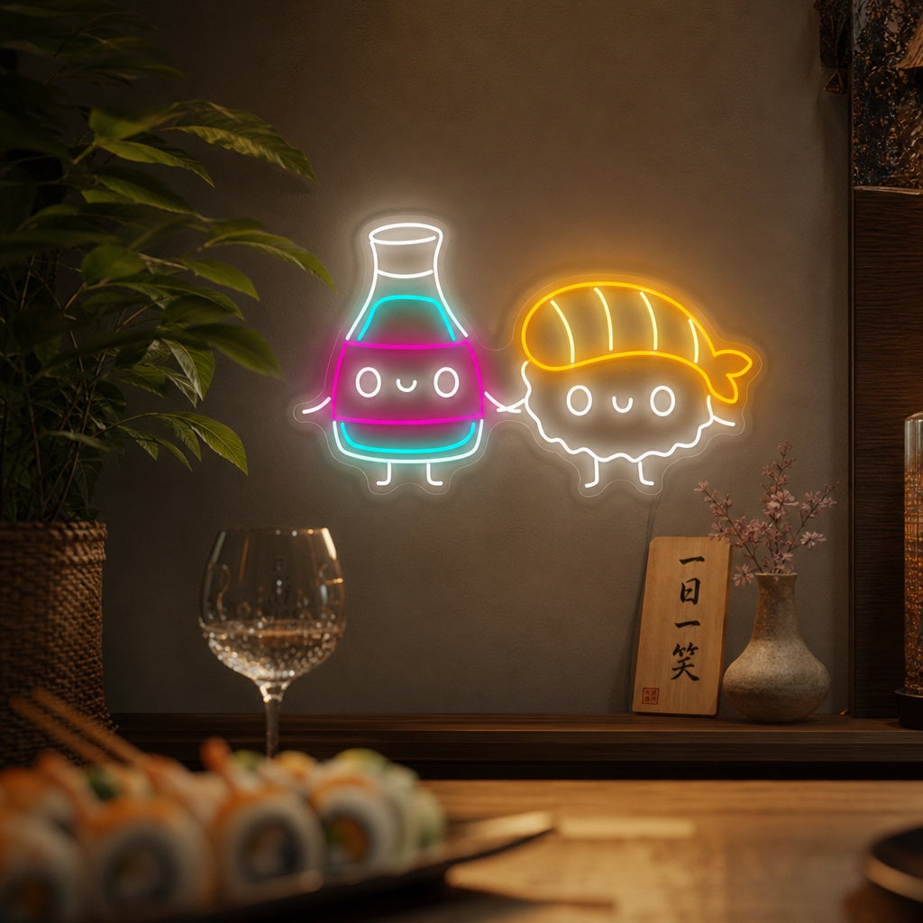 Sushi Neonschild, Japanische Restaurantdekoration