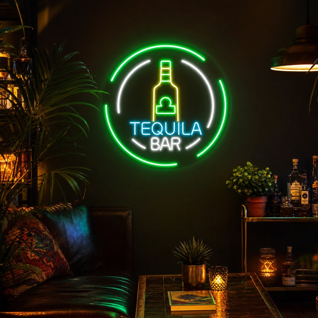 "Tequila Bar" Neonschrift