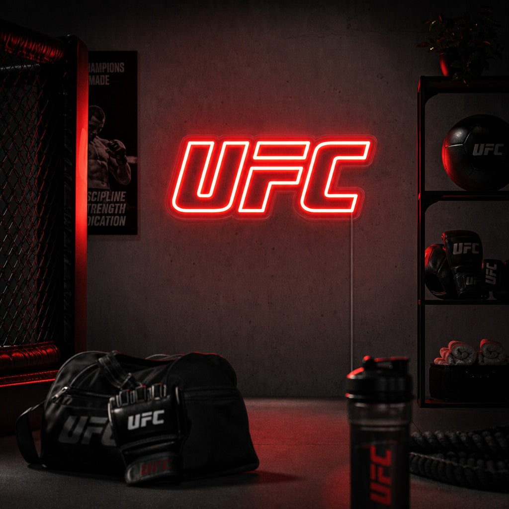 "UFC" Neonschrift
