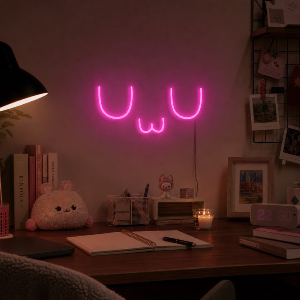 "UwU" Neonschrift