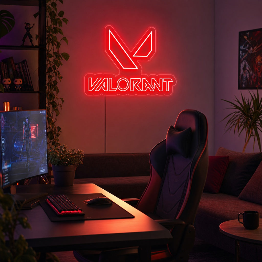 "Valorant, Spiel Wandkunst" Neonschrift