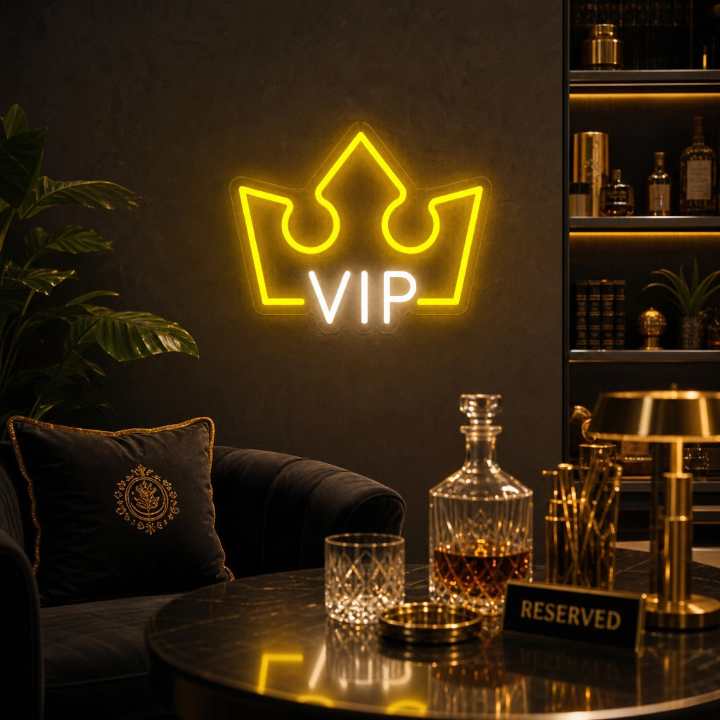 "VIP-Raum, VIP-Lounge" Neonschrift