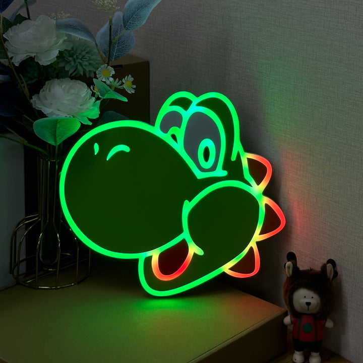 "Yoshi-Schild" Neon Like