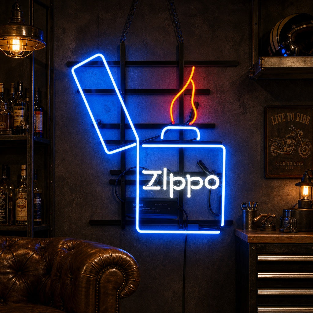 "Zippo" Neonschrift