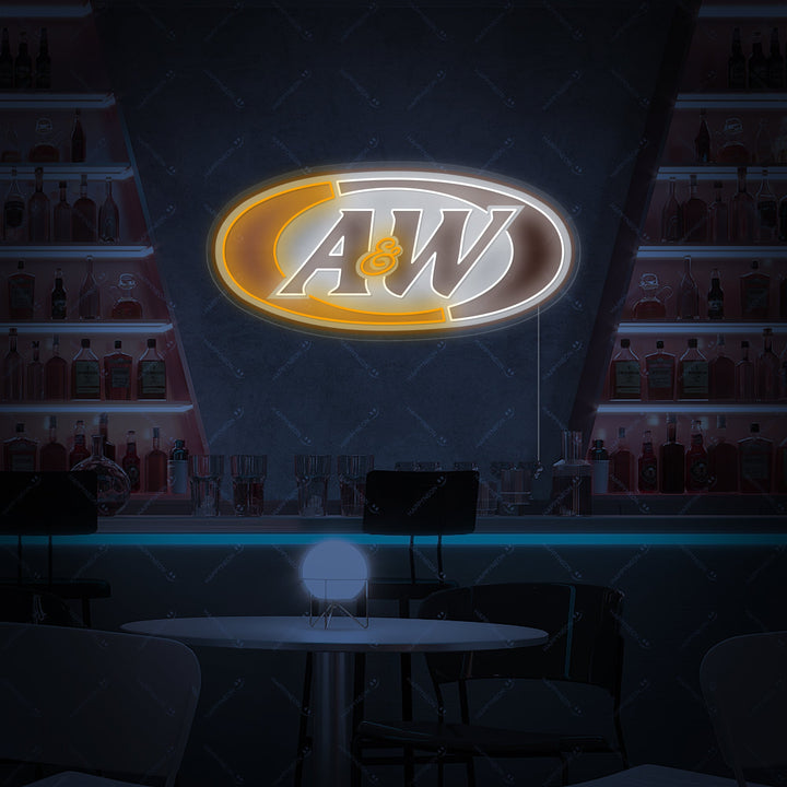 "A&W-Bier-Logo" Neonschild