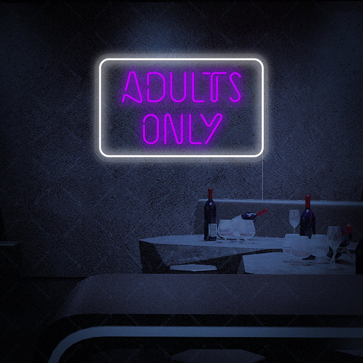 "Adult Only" Neonschild