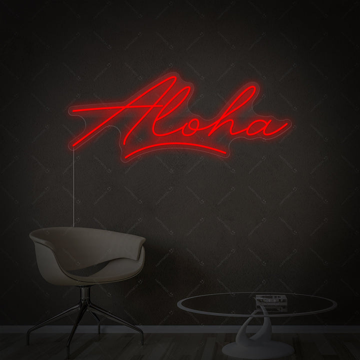 "Aloha" Neonschild