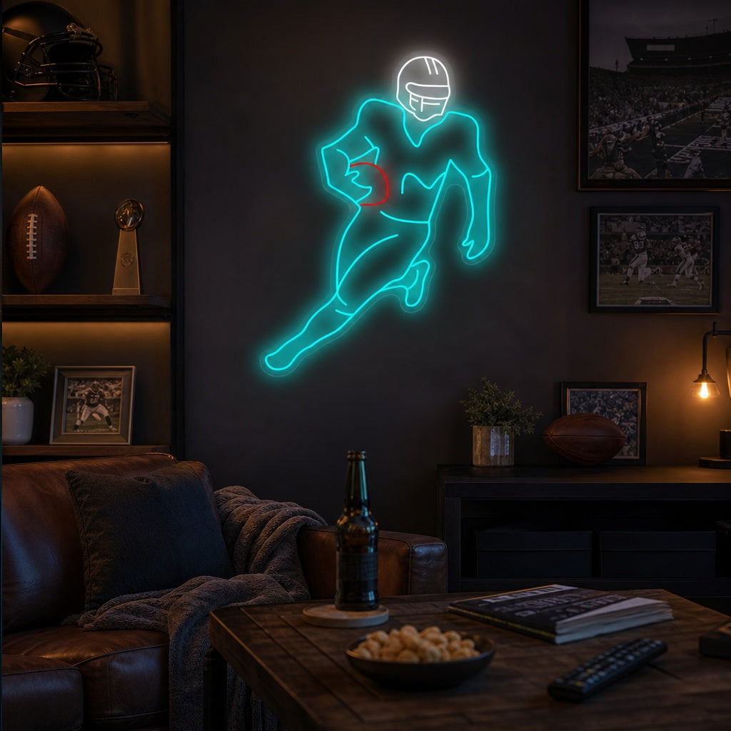 "American Football Spieler" Neonschild