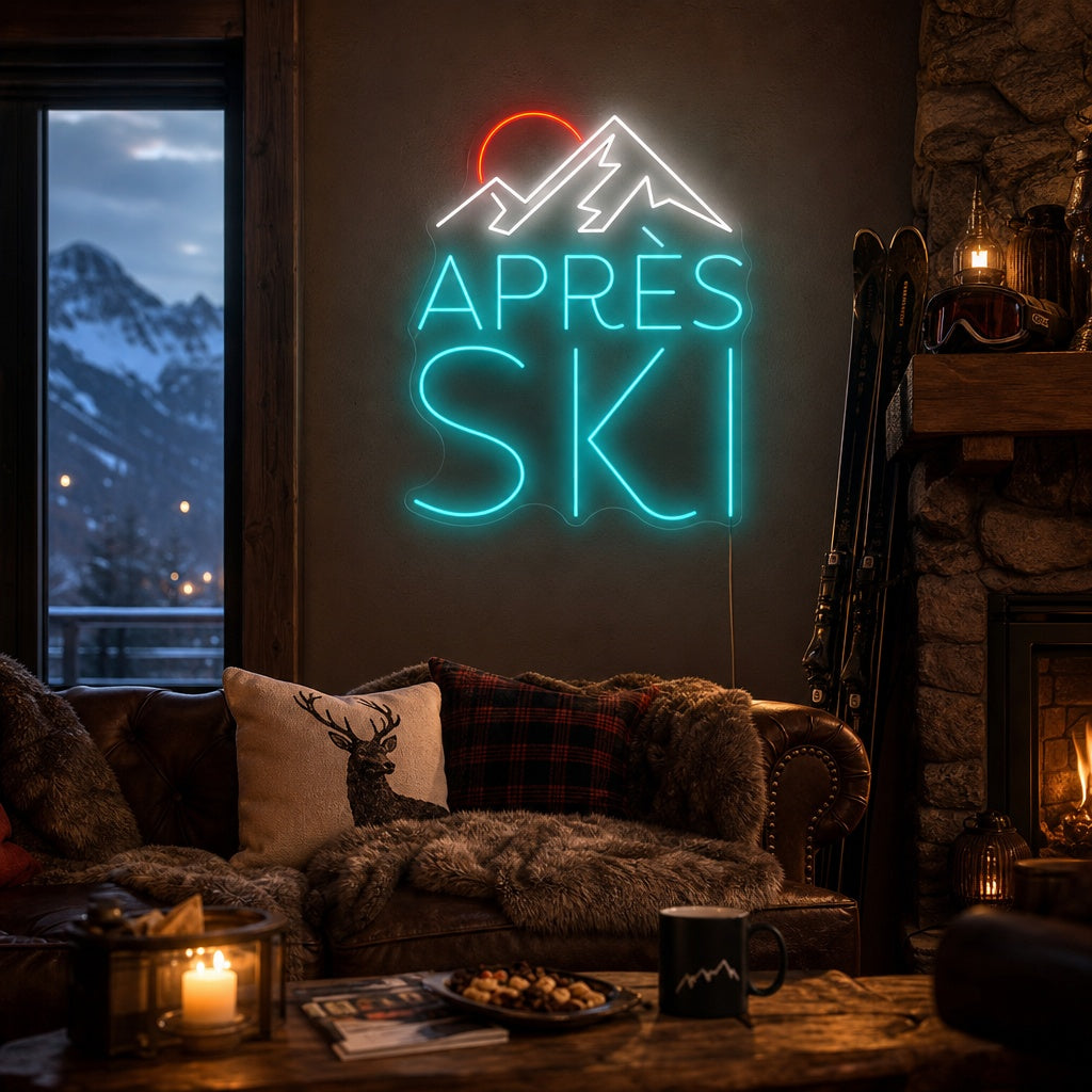 "Après Ski" Neonschild, Après Ski Leuchtreklame