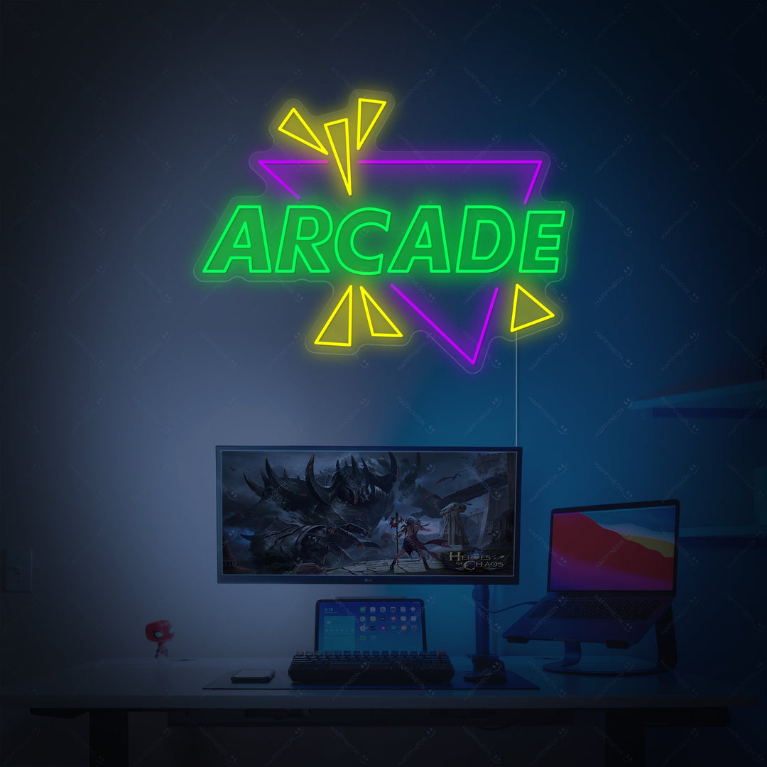 "Arcade" Neonschild, Arcade Leuchtreklame, Arcade Leuchtschild