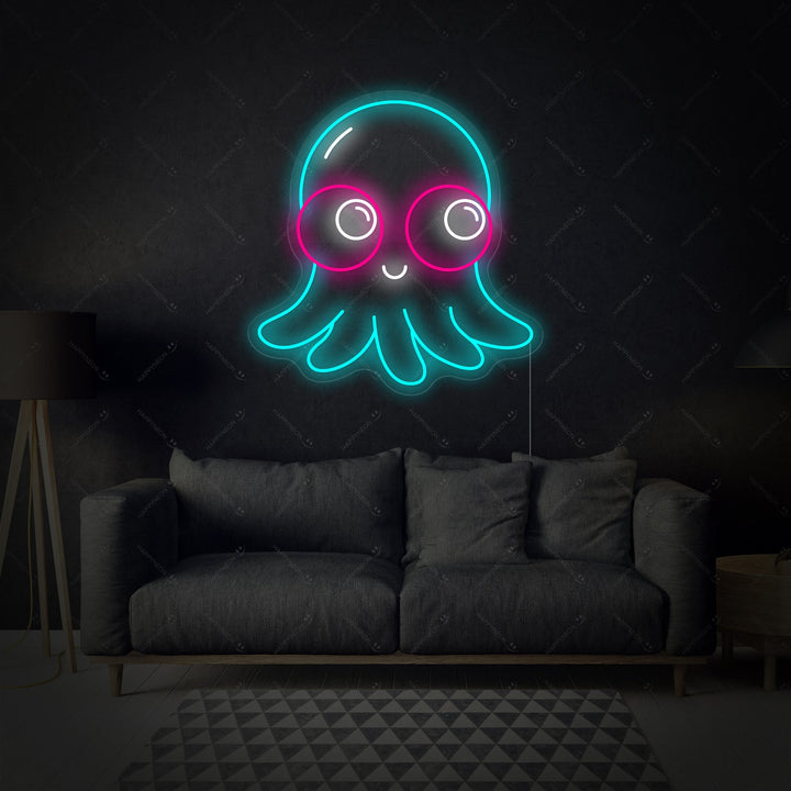 "Babyoktopus" Neonschild
