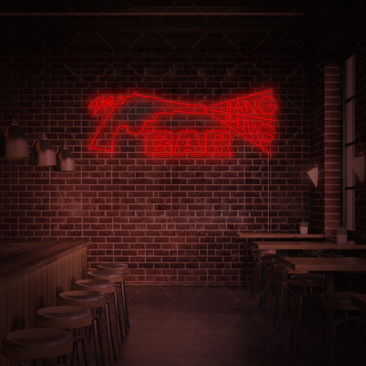 "Bang Bang Bar" Neonschild