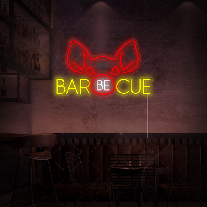 "Barbecue" Neonschild, BBQ Neonschild, BBQ Leuchtreklame