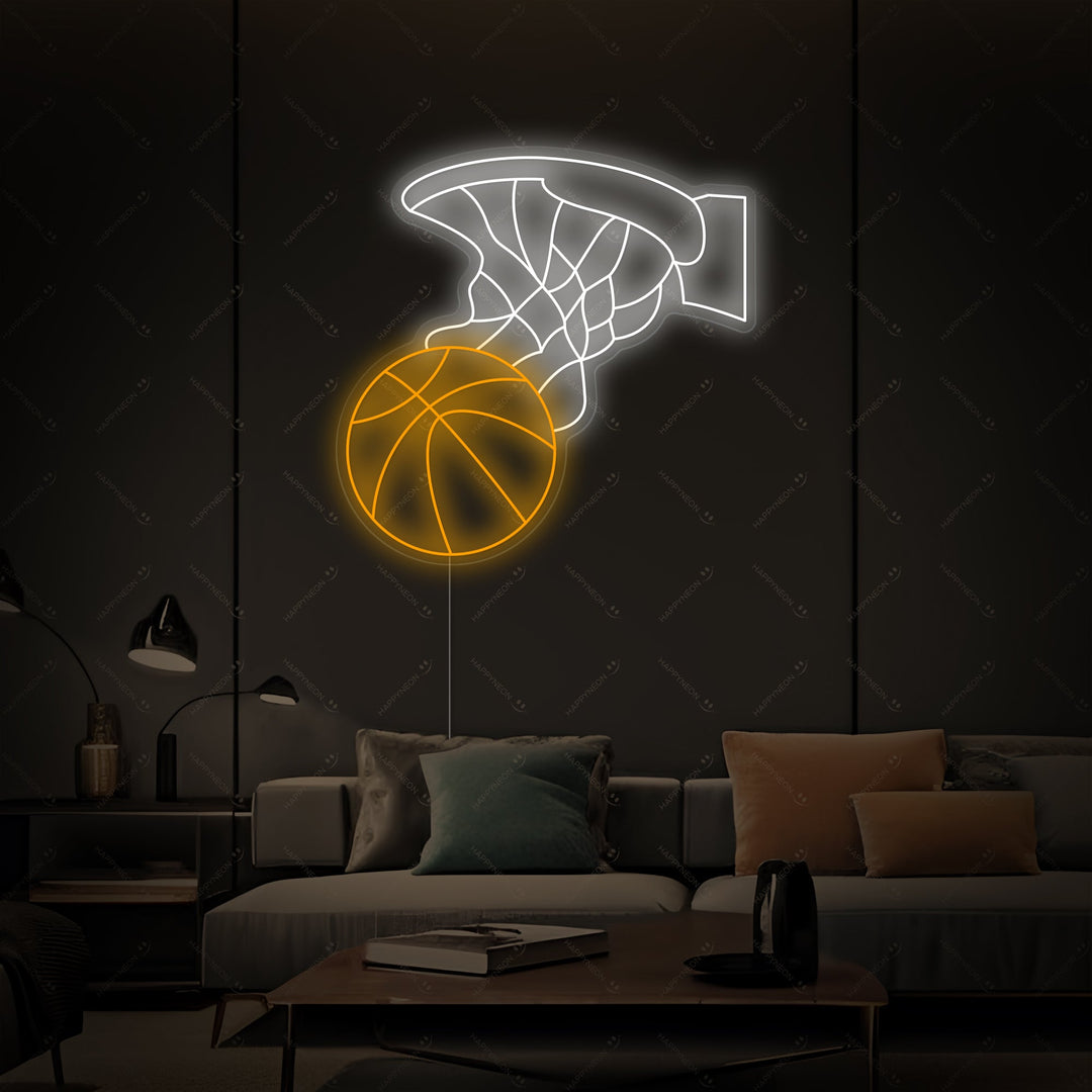 "Basketballkorb" Neonschild