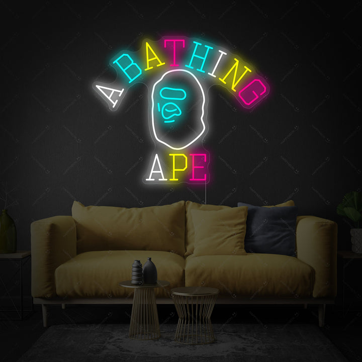 "Bathing Ape" Neonschild