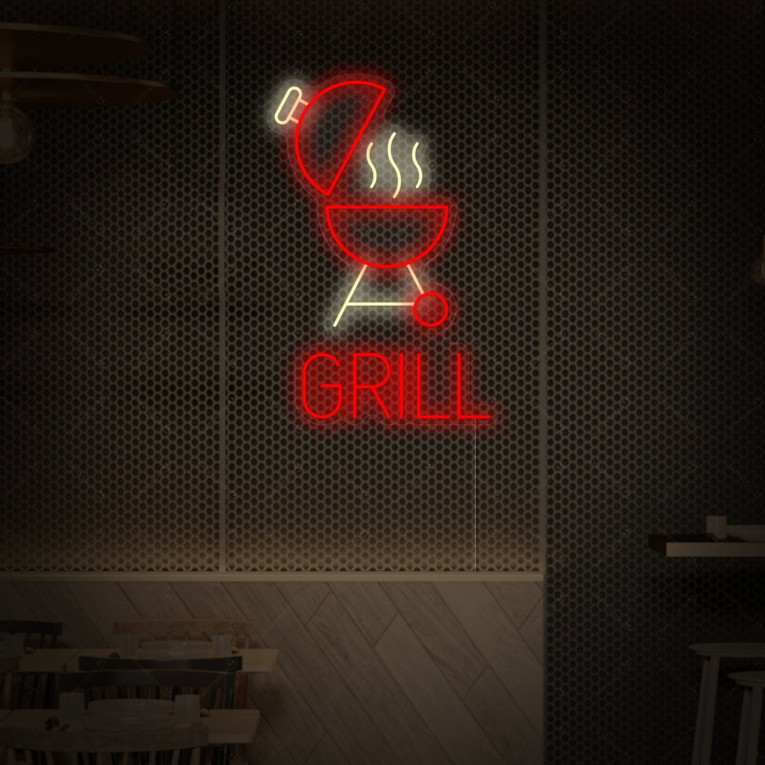 "BBQ Grill" Neonschild