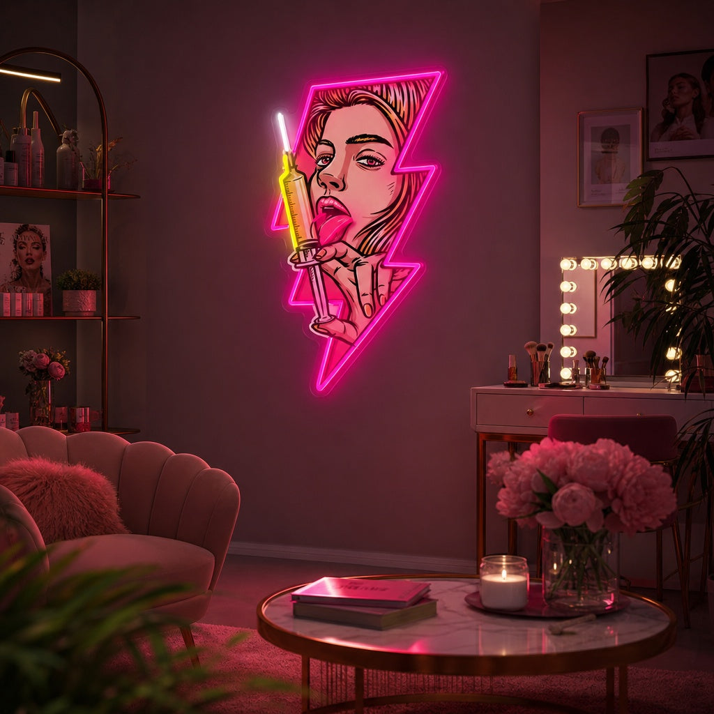 "Schönheits-Boost" Neonschild