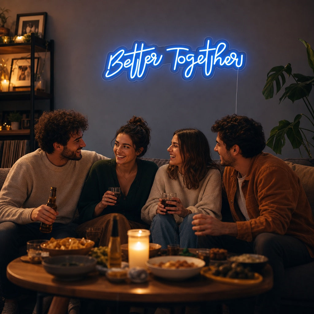 "Better Together" Neonschrift
