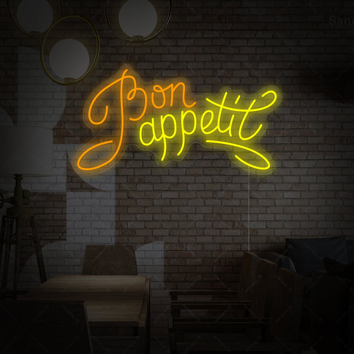 "Bon Appetit" Neonschild