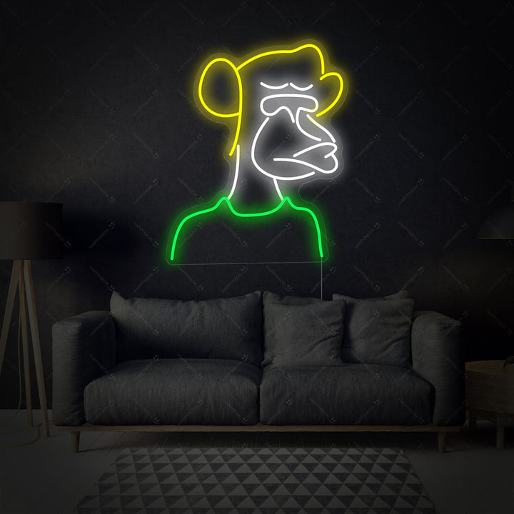 "Bored Ape" Neonschild