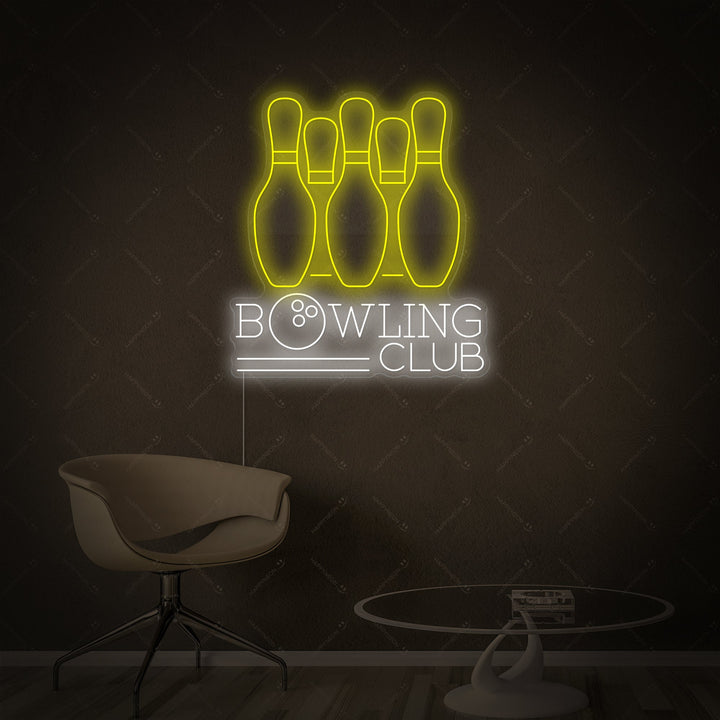 "Bowling Club" Neonschild