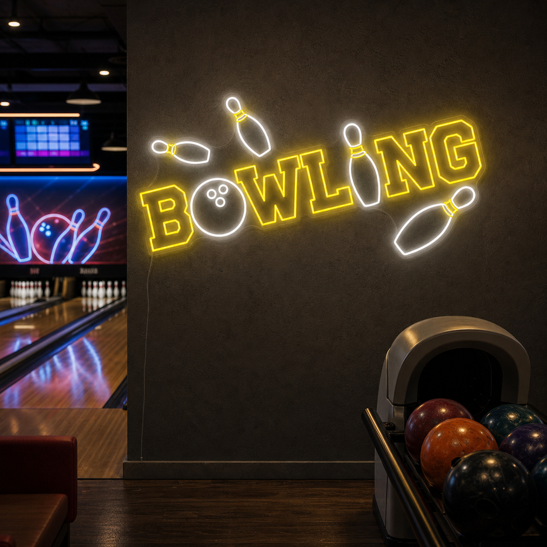 "Bowling" Neonschild