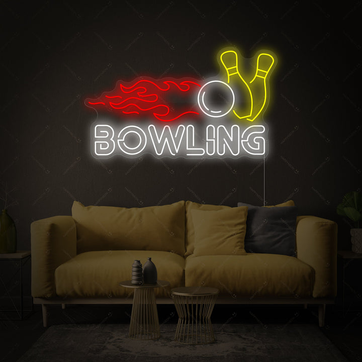 "Bowling" Neonschild