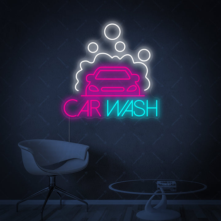 "Car Wash" Neonschild