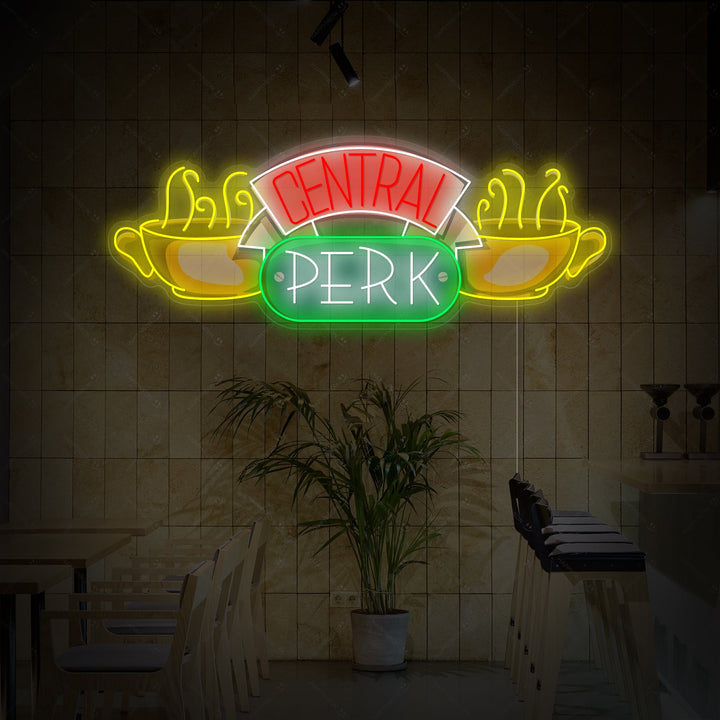 TV-Serien Café Logo Stil Neonschild