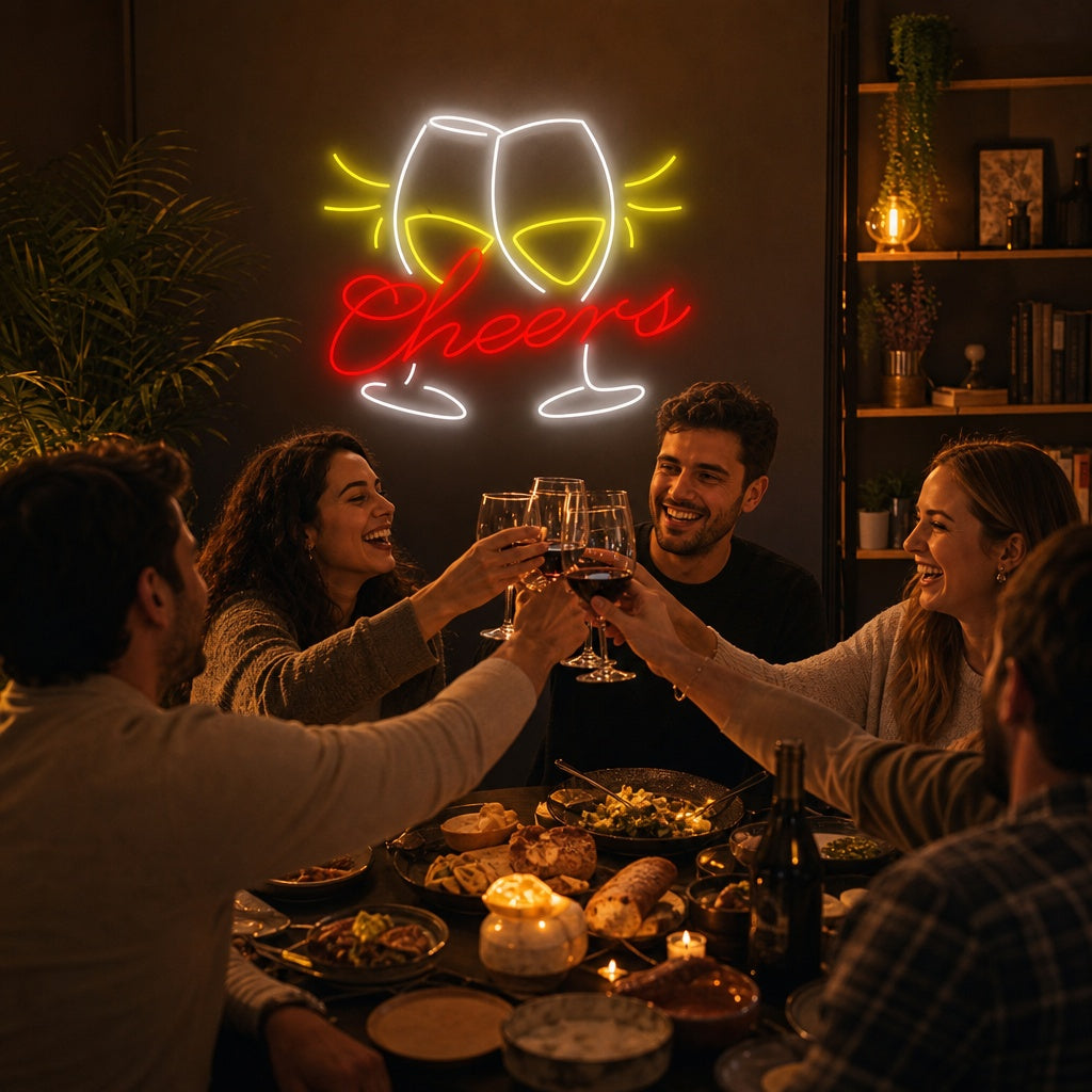 "Cheers" Neonschild