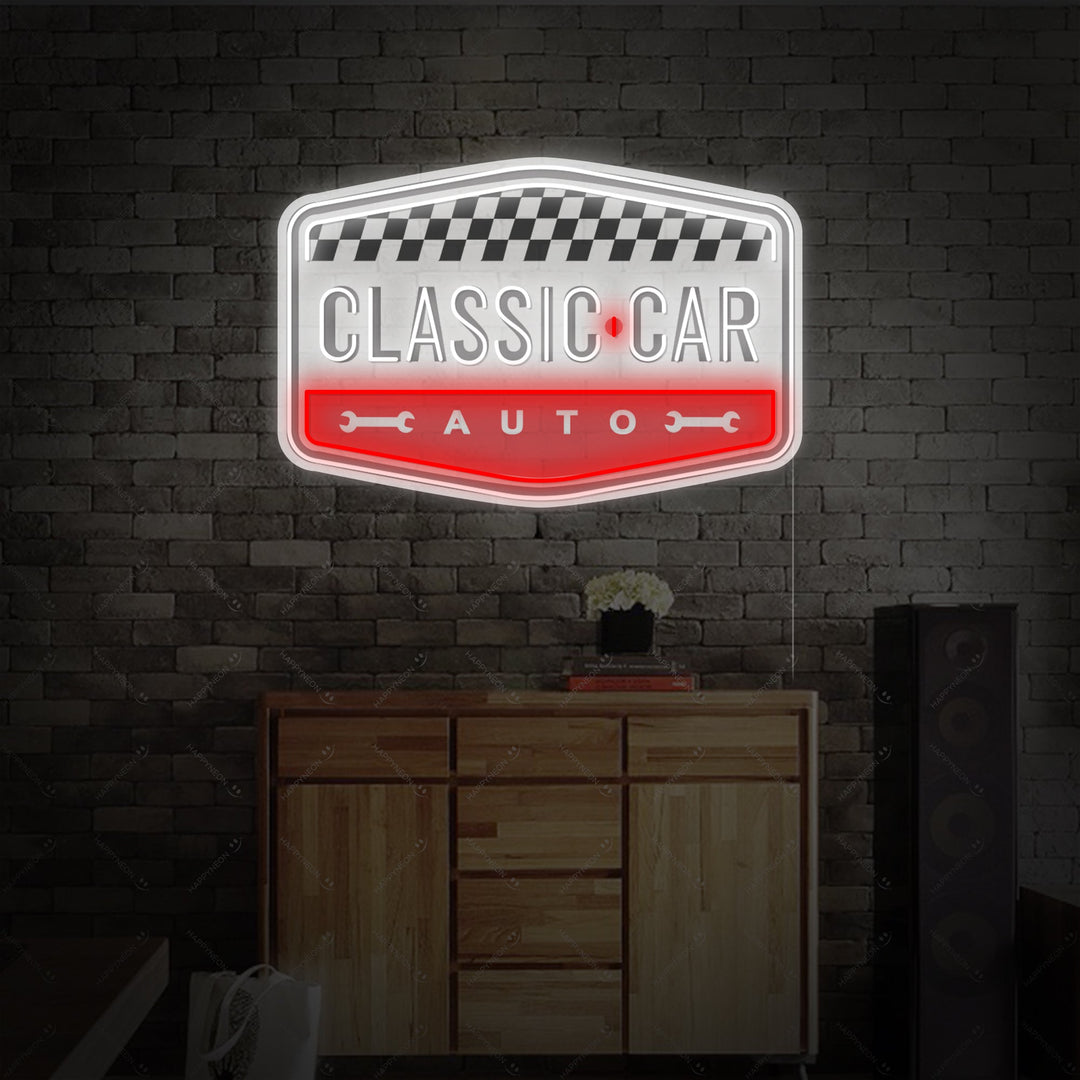 "Classic Car" Neonschild