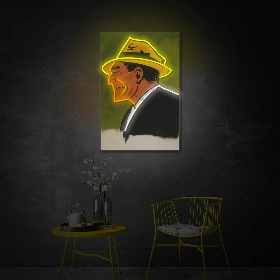 "Comic-Mafiaboss" Neonschild