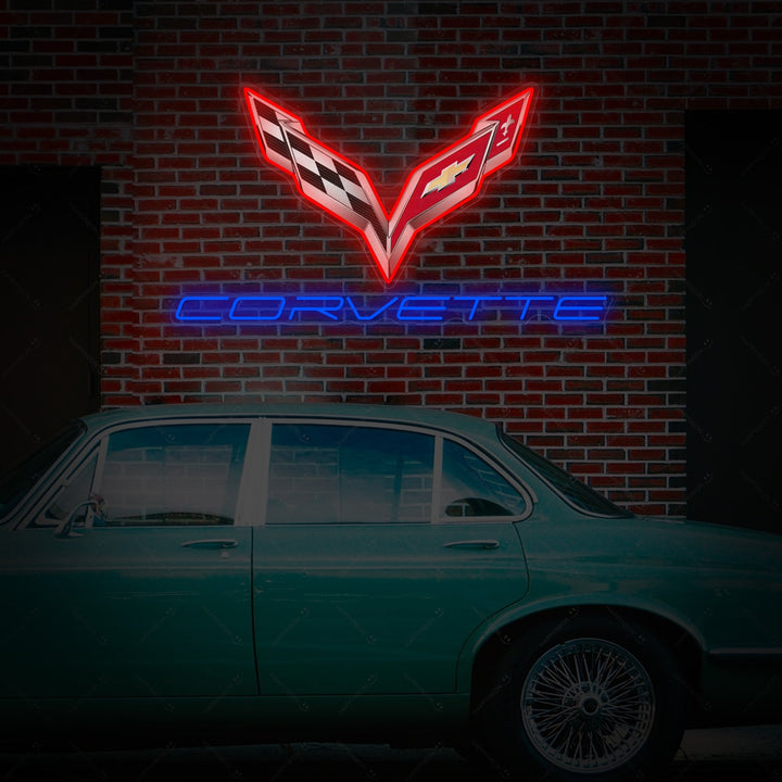 "Corve-Logo" Neonschild